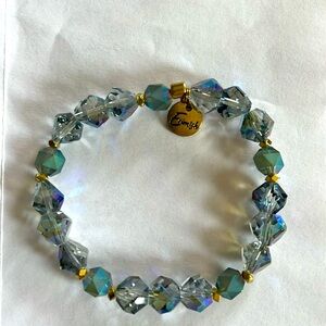 Ermish blue beaded bracelet